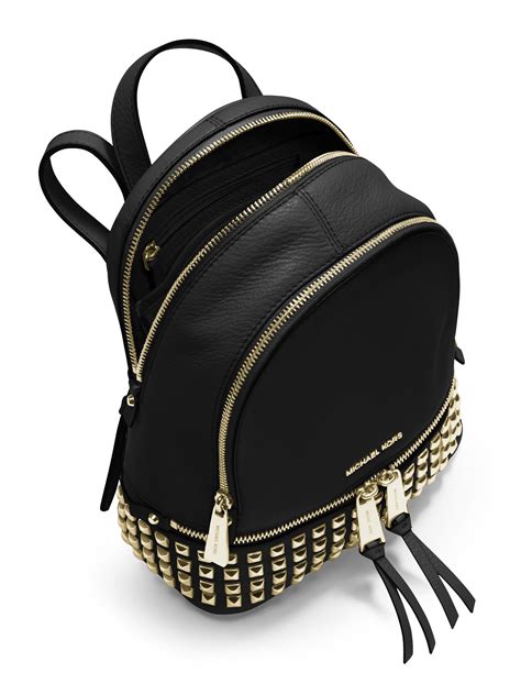 michael michael kors rhea mini studded leather backpack|Michael Kors rhea mini.